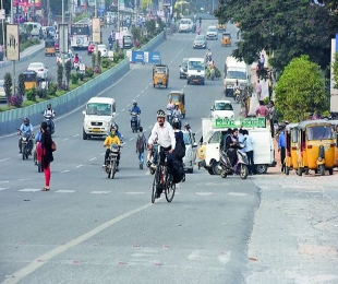 Techies pedal to work